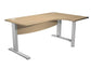 Scrivania ad angolo Artexport Flex Compact 160x120x73 cm rovere - fianchi in metallo a L + supporto lato destro
