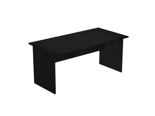 Scrivania Artexport Presto 160x80xH.72 cm - fianchi melanimico spessore 22 mm - nero venato frassino - 003+60111/8