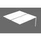 Postazione aggiuntiva doppia Bench per open space Artexport Bridge 160x168x72,5 cm - bianco - BENCH160X2-SEGUITO-3