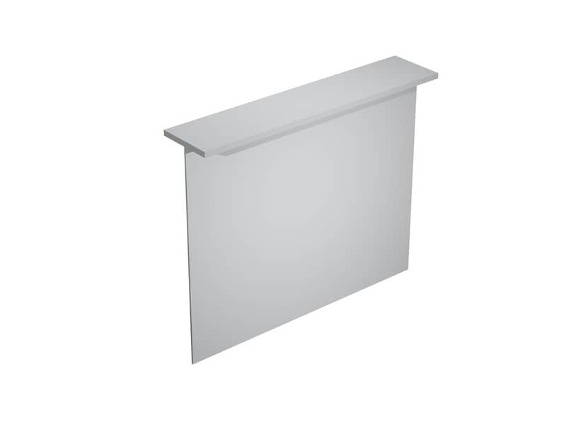 Bancone reception Artexport Presto lineare 140x30x115h cm grigio RB/140/9