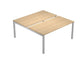 Scrivania per open space Artexport Bridge Bench 2 postazioni - 180x168x72,5 cm - rovere - BENCH180X2-C