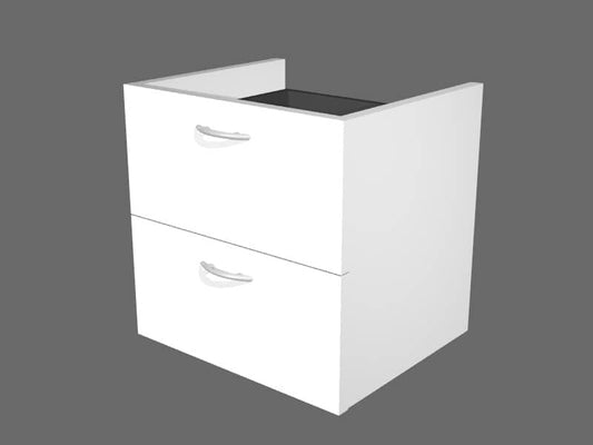 EC - Coppia di cassetti per libreria componibile Artexport Protocollo 36x29x33,5 cm - bianco - CC-L40-3