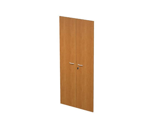 Coppia ante con serratura Artexport in melaminico per mobile alto Presto 80x175 cm noce chiaro - 60075/M/4