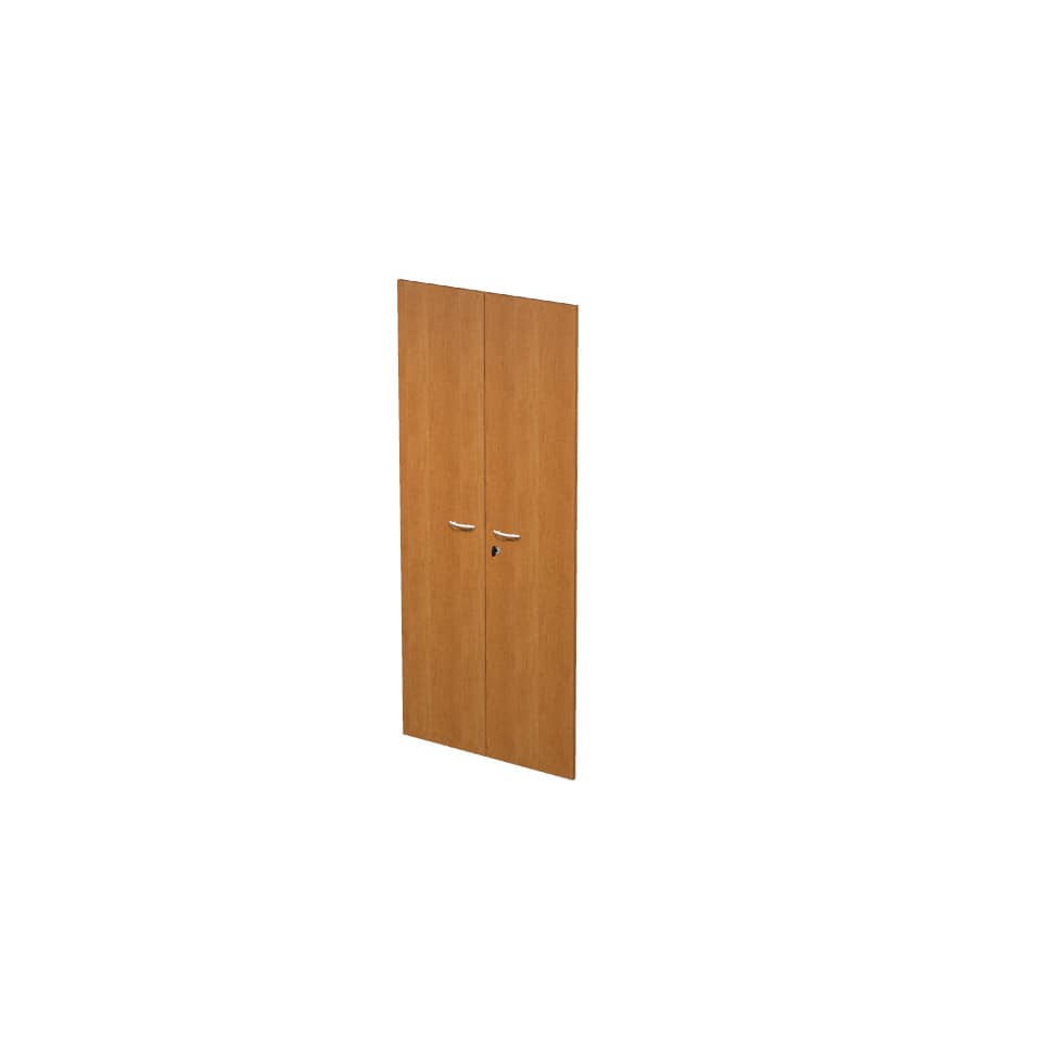Coppia ante con serratura Artexport in melaminico per mobile alto Presto 80x175 cm noce chiaro - 60075/M/4