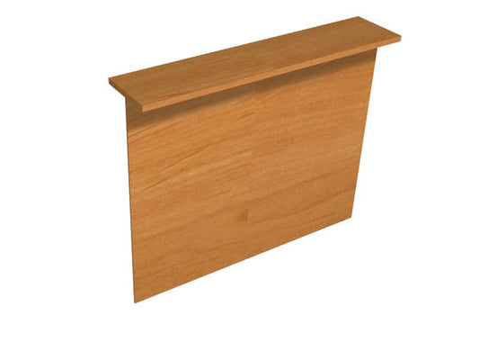 Bancone reception Artexport Presto lineare 140x30x115h cm noce chiaro RB/140/4