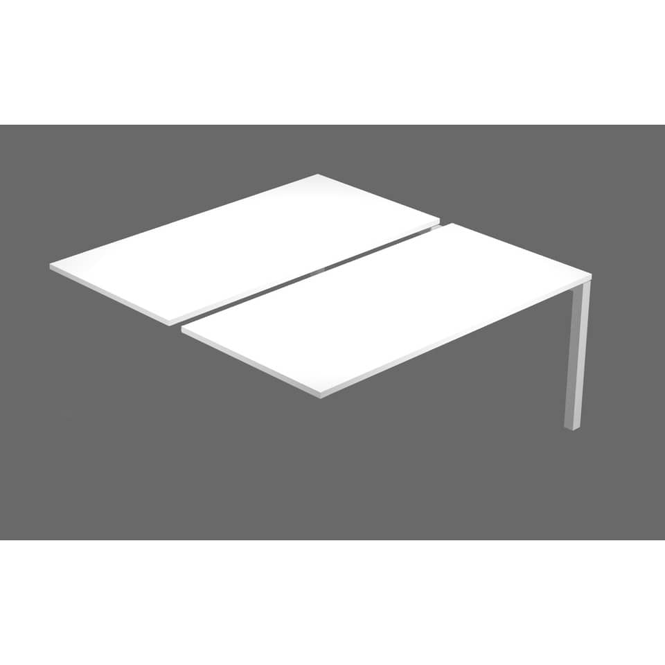 Postazione aggiuntiva doppia Bench per open space Artexport Bridge 140x168x72,5 cm - bianco - BENCH140X2-SEGUITO-3