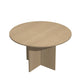 Tavolo riunione rotondo Artexport Presto Ø120xH.72 cm piano e gambe rovere 60121/C