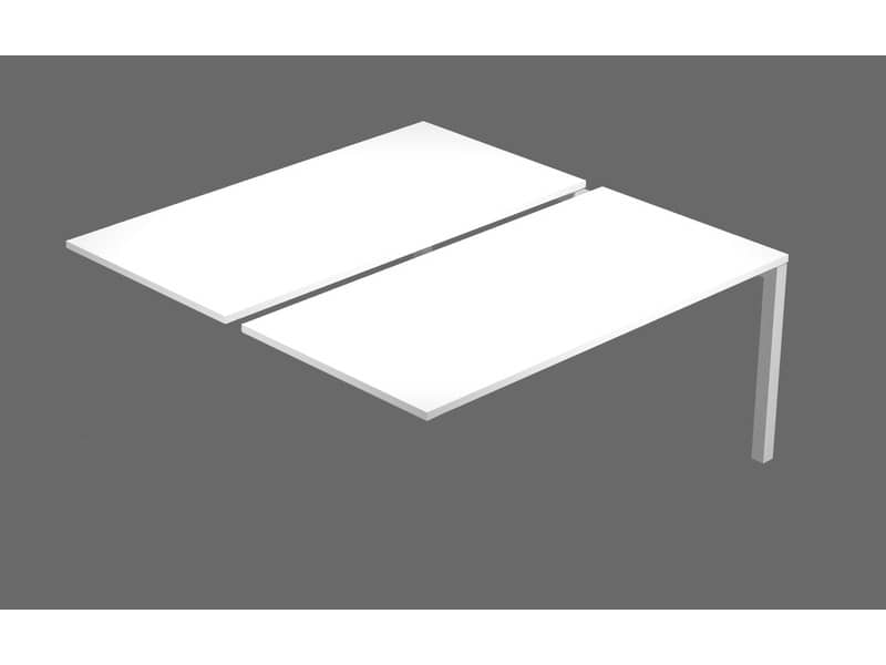Postazione aggiuntiva doppia Bench per open space Artexport Bridge 180x168x72,5 cm - bianco - BENCH180X2-SEGUITO-3