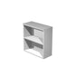 EC - Mobile a giorno basso Artexport Presto 1 ripiano regolabile 80x44x72 cm colore grigio alluminio - 50030/5