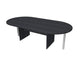 Tavolo riunione ovale Artexport Presto 220x110xH.72 cm piano e struttura nero venato frassino - TR/220/8