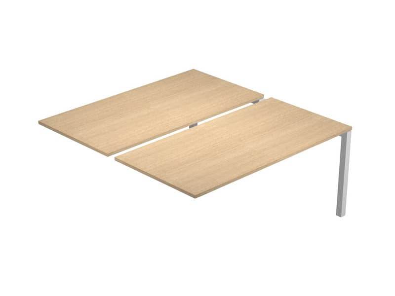 Postazione aggiuntiva doppia Bench per open space Artexport Bridge 180x168x72,5 cm - rovere - BENCH180X2-SEGUITO-C