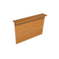 Bancone reception Artexport Presto lineare 160x30x115h cm noce chiaro RB/160/4