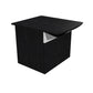 Bancone reception basso per disabili Artexport Musa 80x97,5x72 cm nero venato-bianco - 2824-HB80-83