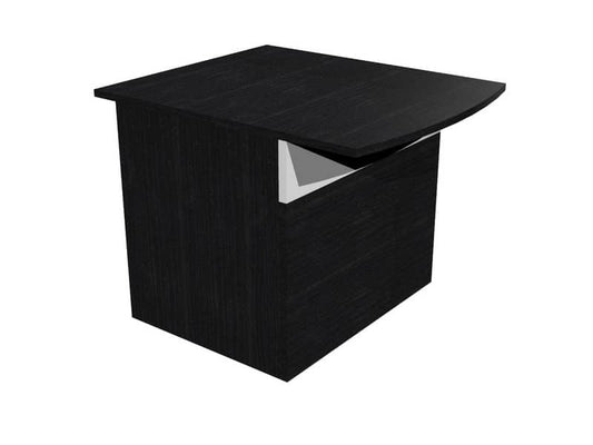 Bancone reception basso per disabili Artexport Musa 80x97,5x72 cm nero venato-bianco - 2824-HB80-83