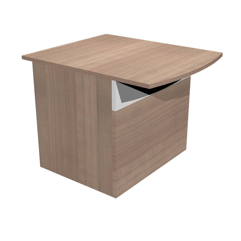 Bancone reception basso per disabili Artexport Musa 80x97,5x72 cm ciliegio arabis-bianco - 2824-HB80-K3