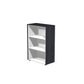 Mobile a giorno medio Artexport Flora singolo 83x43x119,8 cm top e fianchi nero venato frassino - 935/8