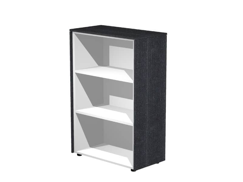 Mobile a giorno medio Artexport Flora singolo 83x43x119,8 cm top e fianchi nero venato frassino - 935/8