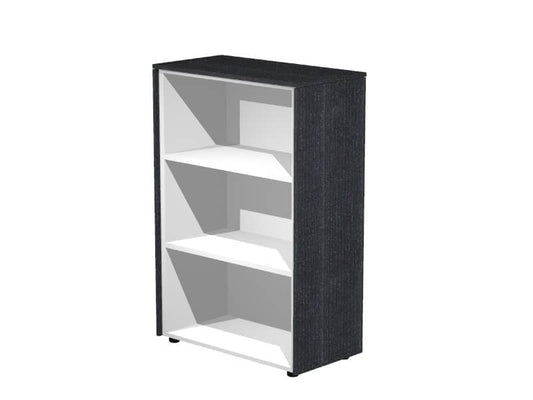 Mobile a giorno medio Artexport Flora singolo 83x43x119,8 cm top e fianchi nero venato frassino - 935/8