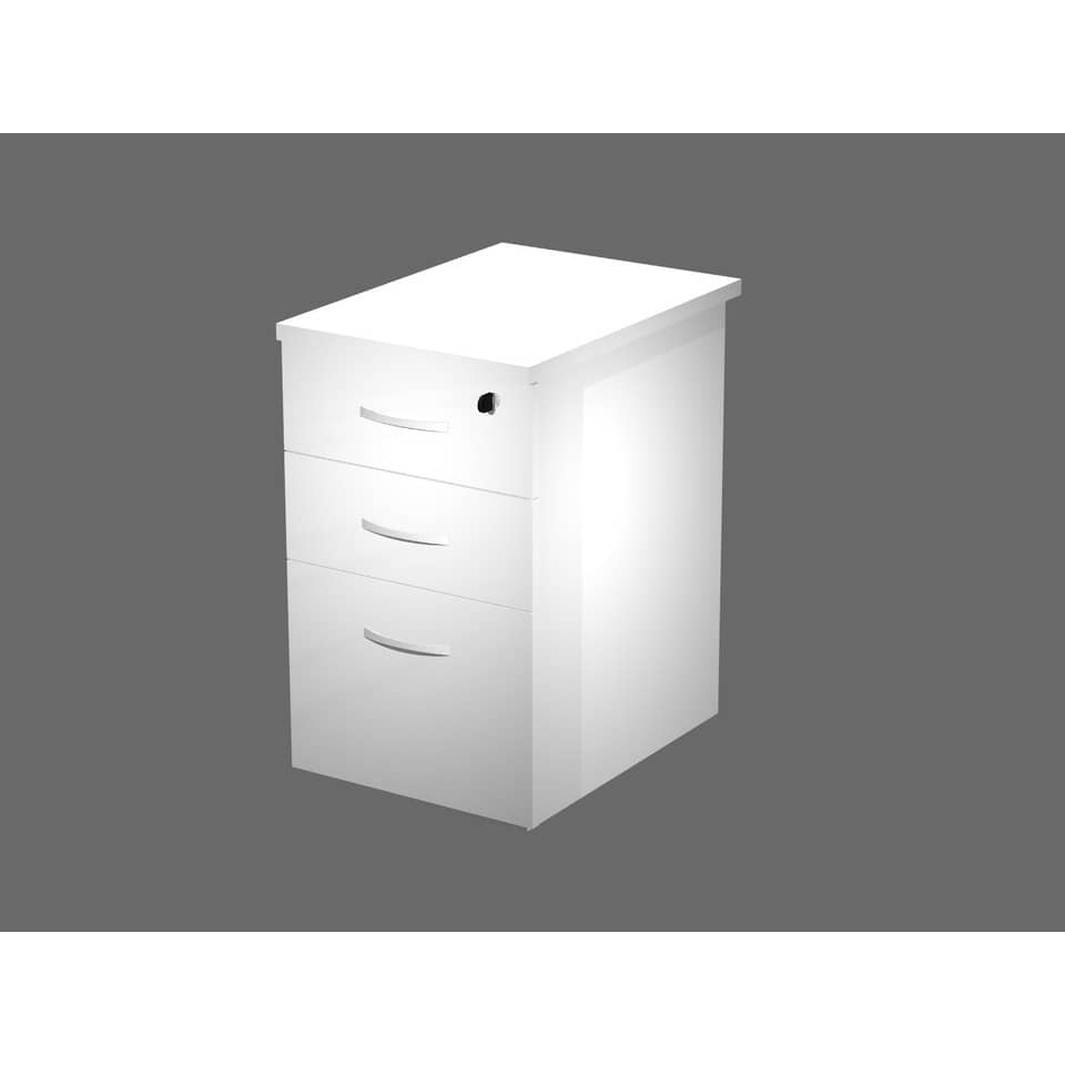 Cassettiera alta 2 cassetti + 1 classificatore Artexport Flex 44x60x73 cm - bianco - CA60+TOP44-3
