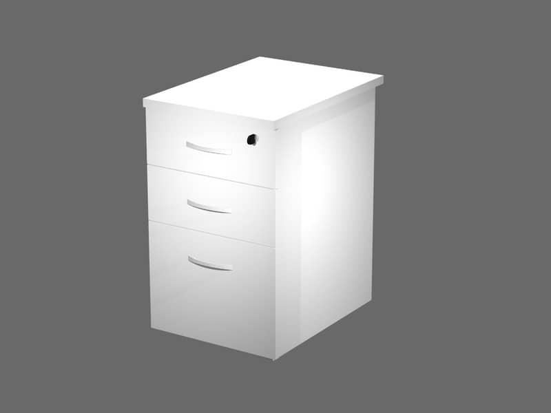 Cassettiera alta 2 cassetti + 1 classificatore Artexport Flex 44x60x73 cm - bianco - CA60+TOP44-3