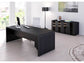 Scrivania direzionale Artexport Flora 180x90x74 cm fianchi legno nero venato frassino - 901/8