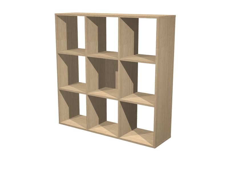 Libreria componibile Artexport Maxicolor - 9 caselle - 104x29,2x103,9 cm - Rovere 9MaxC-C