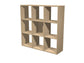 Libreria componibile Artexport Maxicolor - 9 caselle - 104x29,2x103,9 cm - Rovere 9MaxC-C