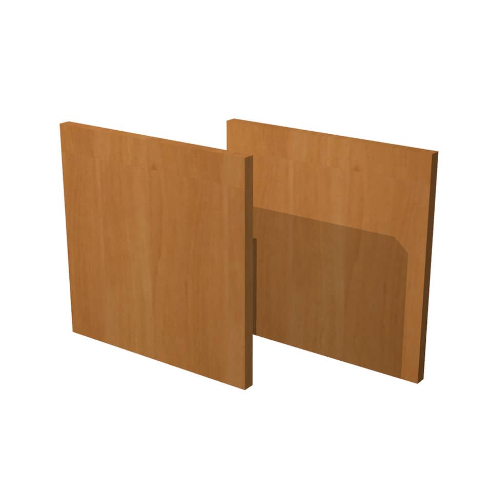 Coppia di dietri per libreria componibile Artexport Maxicolor - 32,2x32,1 cm - noce chiaro - 2R-MaxC-4
