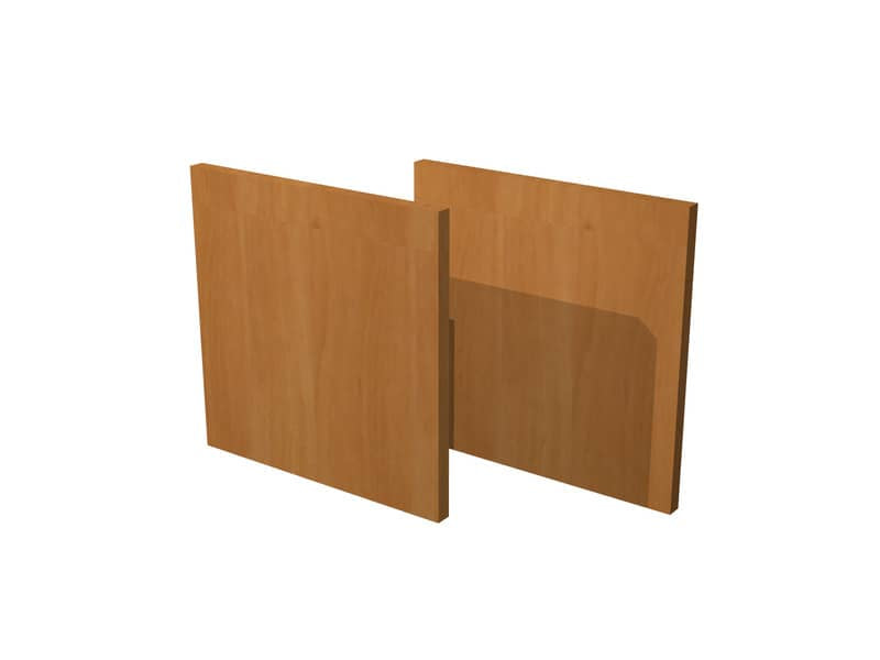 Coppia di dietri per libreria componibile Artexport Maxicolor - 32,2x32,1 cm - noce chiaro - 2R-MaxC-4