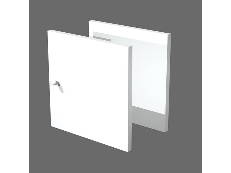 Coppia di antine per libreria componibile Artexport Maxicolor - 32,2x32,2 cm - Bianco - 2A-MaxC-3