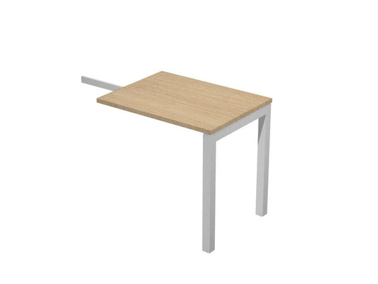 Allungo per scrivania Artexport Bridge reversibile dx/sx - 80x60x72,5 cm rovere gambe in metallo - SOL-ALL-C