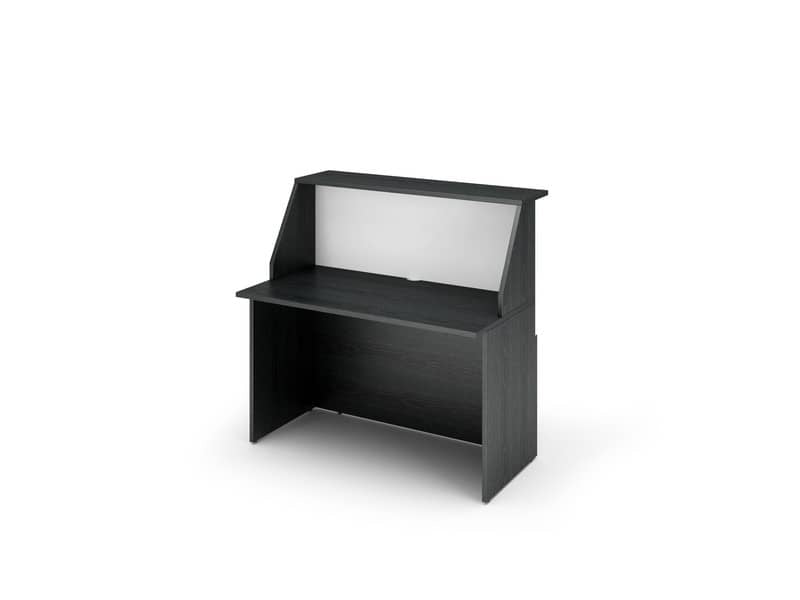 Bancone reception Artexport Musa 120x76x117 cm nero venato-bianco 2824-B12-83