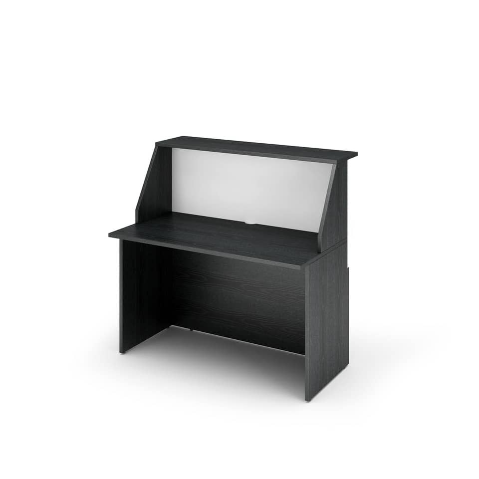 Bancone reception Artexport Musa 120x76x117 cm nero venato-bianco 2824-B12-83