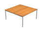 Scrivania Bench doppia senza divisorio Artexport Presto Venere Plus 160x164x72,5cm noce - 663B / NOPAR/4