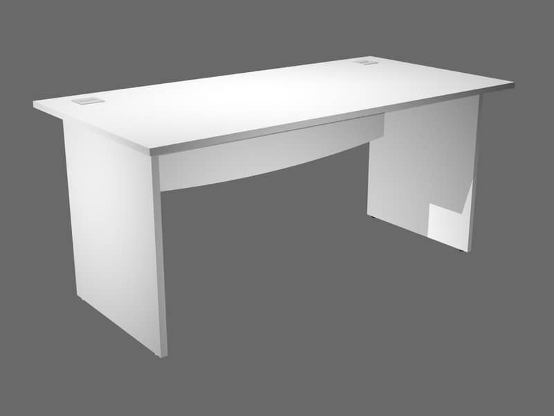 Scrivania Artexport Flex - 140x80x73 cm bianco - fianchi a pannello in melaminico - JPB140-3