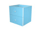 Coppia di cassetti per libreria componibile Artexport Maxicolor 32,5x28,8x32,5 cm - azzurro - 2C-MaxC-A