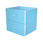 Coppia di cassetti per libreria componibile Artexport Maxicolor 32,5x28,8x32,5 cm - azzurro - 2C-MaxC-A