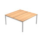 Scrivania Bench doppia senza divisorio Artexport Presto Venere Plus 140x164x72,5 cm faggio - 662B / NOPAR/6