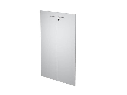 Coppia ante con serratura Artexport in melaminico per mobile medio Presto 80x115 cm grigio - 60069/M/9