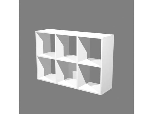 Libreria componibile Artexport Maxicolor - 6 caselle - 104x29,2x69,8 cm - Bianco 6MaxC-3