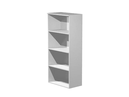 EC - Mobile a giorno alto Artexport Presto 3 ripiani regolabili 80x44x180 cm grigio alluminio - 50038/5 + 50039/5