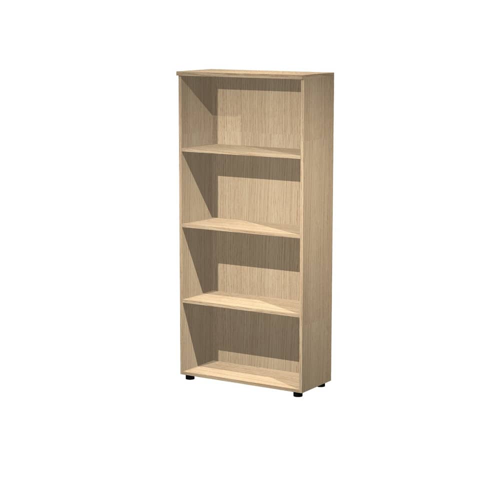 Mobile a giorno alto Artexport Presto 3 ripiani regolabili 80x35x180 cm rovere 038+039/C