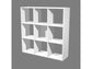 Libreria componibile Artexport Maxicolor - 9 caselle - 104x29,2x103,9 cm - Bianco 9MaxC-3