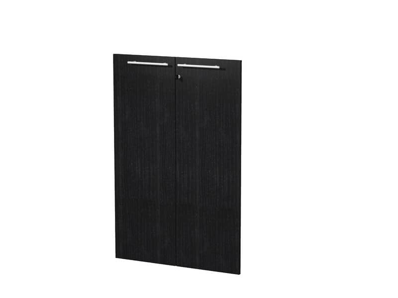 Coppia ante medie Artexport Flora 80x115,4 cm - melaminico nero venato frassino - 91069M/8