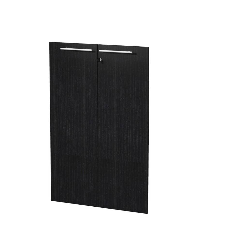 Coppia ante medie Artexport Flora 80x115,4 cm - melaminico nero venato frassino - 91069M/8