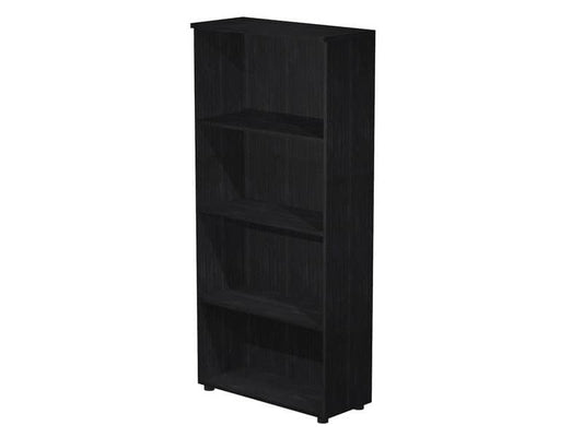 Mobile a giorno alto Artexport Presto 3 ripiani regolabili 80x35x180 cm nero venato frassino - 038+039/8