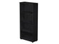 Mobile a giorno alto Artexport Presto 3 ripiani regolabili 80x35x180 cm nero venato frassino - 038+039/8