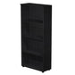 Mobile a giorno alto Artexport Presto 3 ripiani regolabili 80x35x180 cm nero venato frassino - 038+039/8