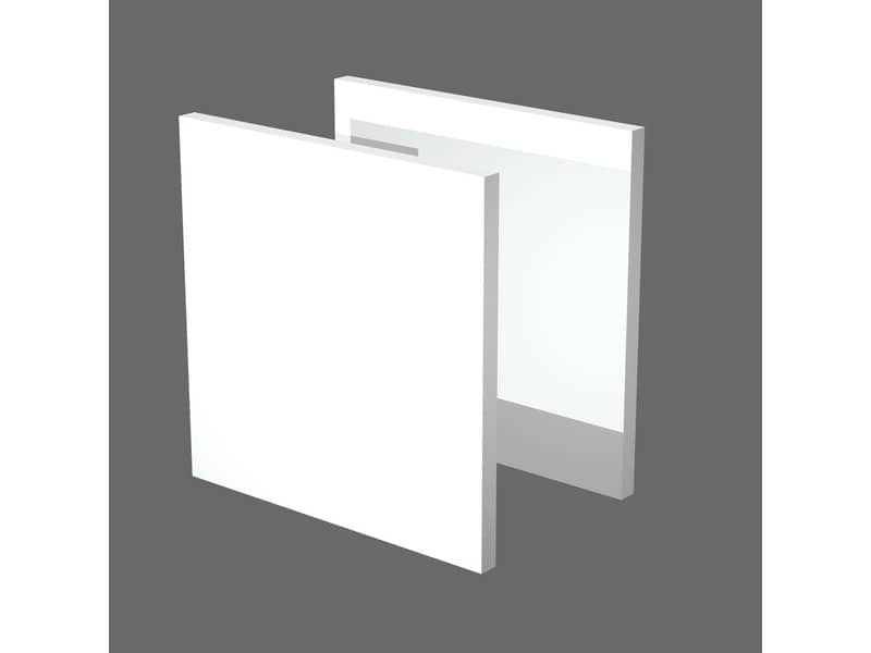 Coppia di dietri per libreria componibile Artexport Maxicolor - 32,2x32,1 cm - bianco - 2R-MaxC-3