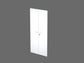 Coppia ante con serratura Artexport in melaminico per mobile alto Presto 80x175 cm bianco - 60075/M/3